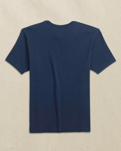 Southern Tide Embroidered Skipjack T-Shirt - Navy & Orange For Men