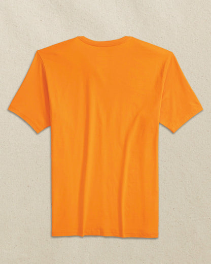 Southern Tide Embroidered Skipjack T-Shirt - Orange & White For Men