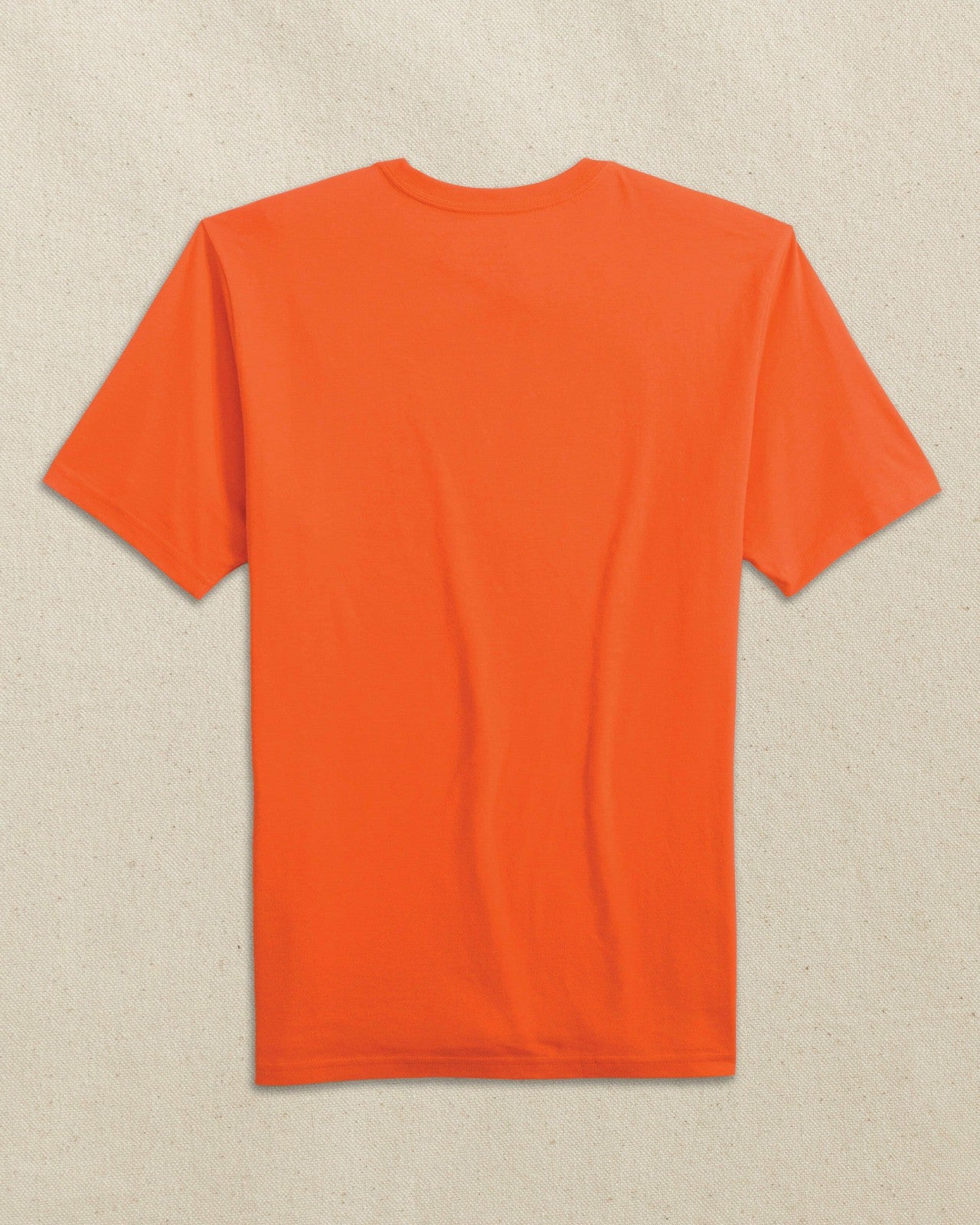 Southern Tide Embroidered Skipjack T-Shirt - Orange & Purple For Men