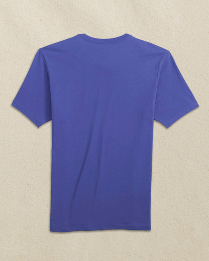 Southern Tide Embroidered Skipjack T-Shirt - Blue & Orange For Men
