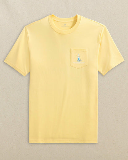 Southern Tide Beachside Catamarans Short Sleeve T-Shirt For Men|Sale
