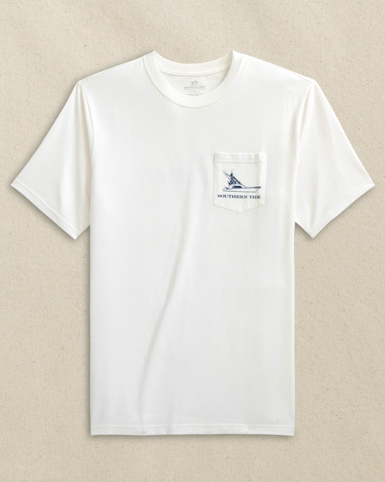 Southern Tide Fishing Boat Short Sleeve T-Shirt For Men|Sale