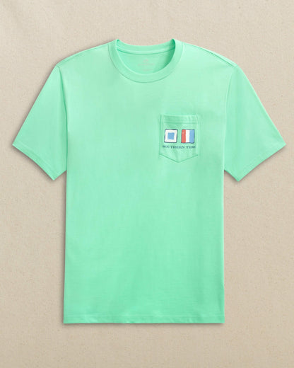 Southern Tide Nautical Flags Short Sleeve T-Shirt For Men