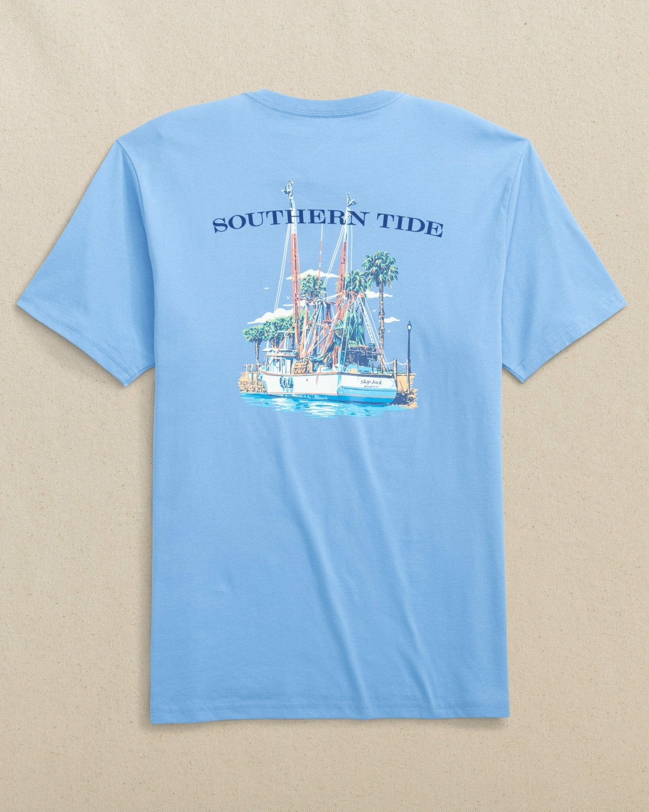 Southern Tide Skipjack Shrimp Boat Short Sleeve T-Shirt For Men