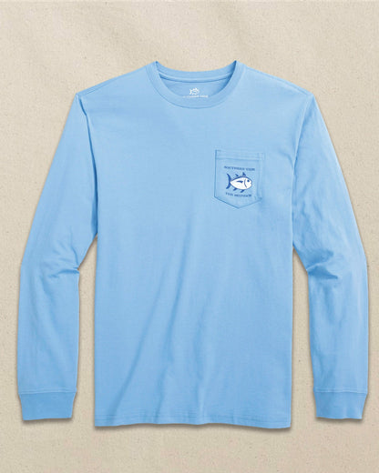 Southern Tide Original Skipjack Long Sleeve Pocket T-Shirt For Men