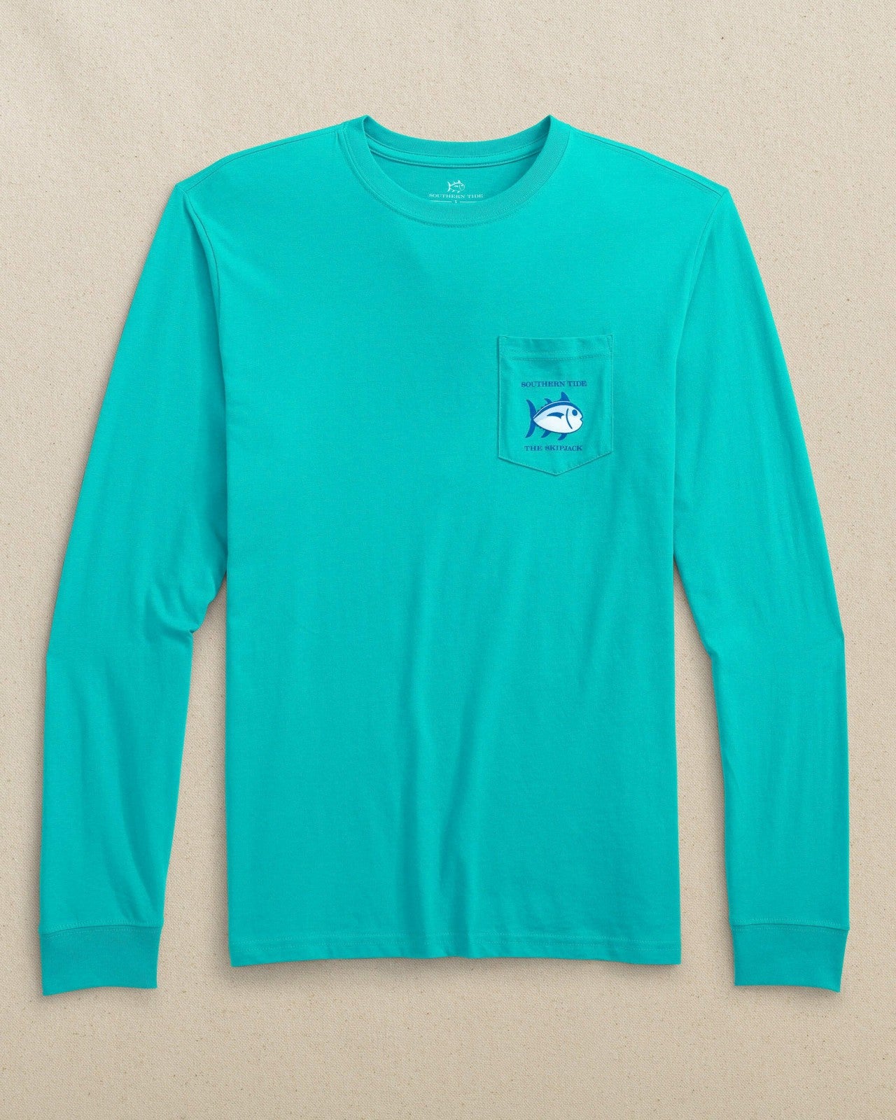 Southern Tide Original Skipjack Long Sleeve Pocket T-Shirt For Men