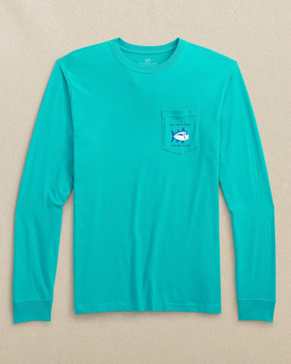 Southern Tide Original Skipjack Long Sleeve Pocket T-Shirt For Men