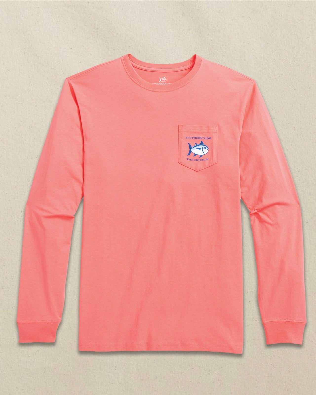 Southern Tide Original Skipjack Long Sleeve Pocket T-Shirt For Men