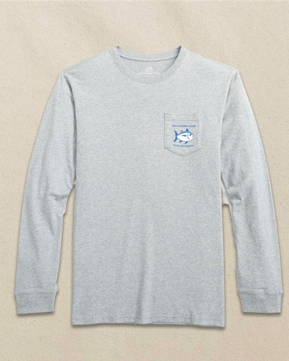 Southern Tide Original Skipjack Long Sleeve Pocket T-Shirt For Men