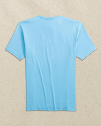 Southern Tide Embroidered Skipjack Tee - Light Blue & White For Men