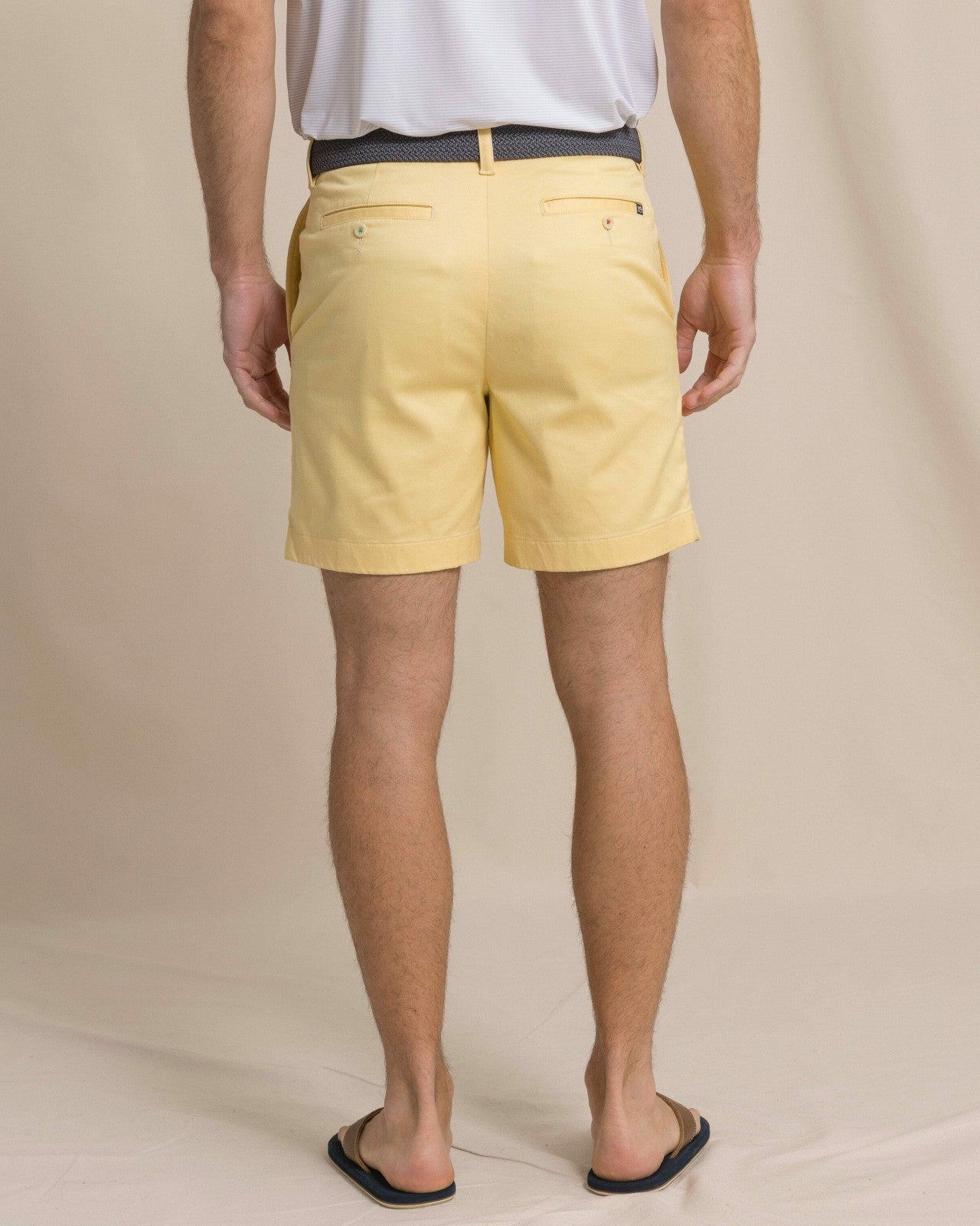 Southern Tide Channel Marker 7" Chino Short - Pineapple For Men