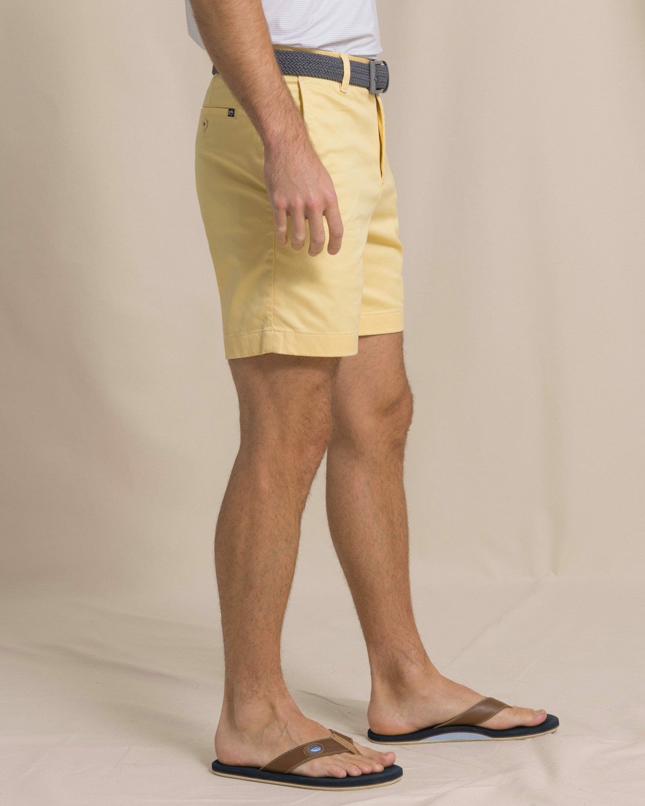 Southern Tide Channel Marker 7" Chino Short - Pineapple For Men