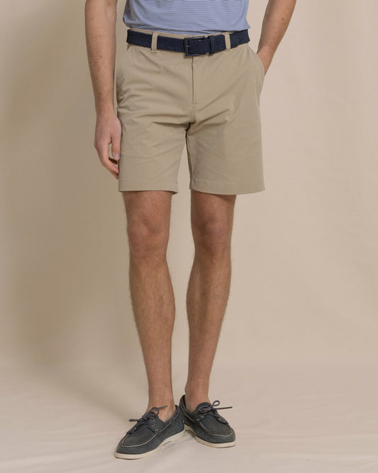 Southern Tide Birdie 8" Performance Short - Sandstone Khaki For Men
