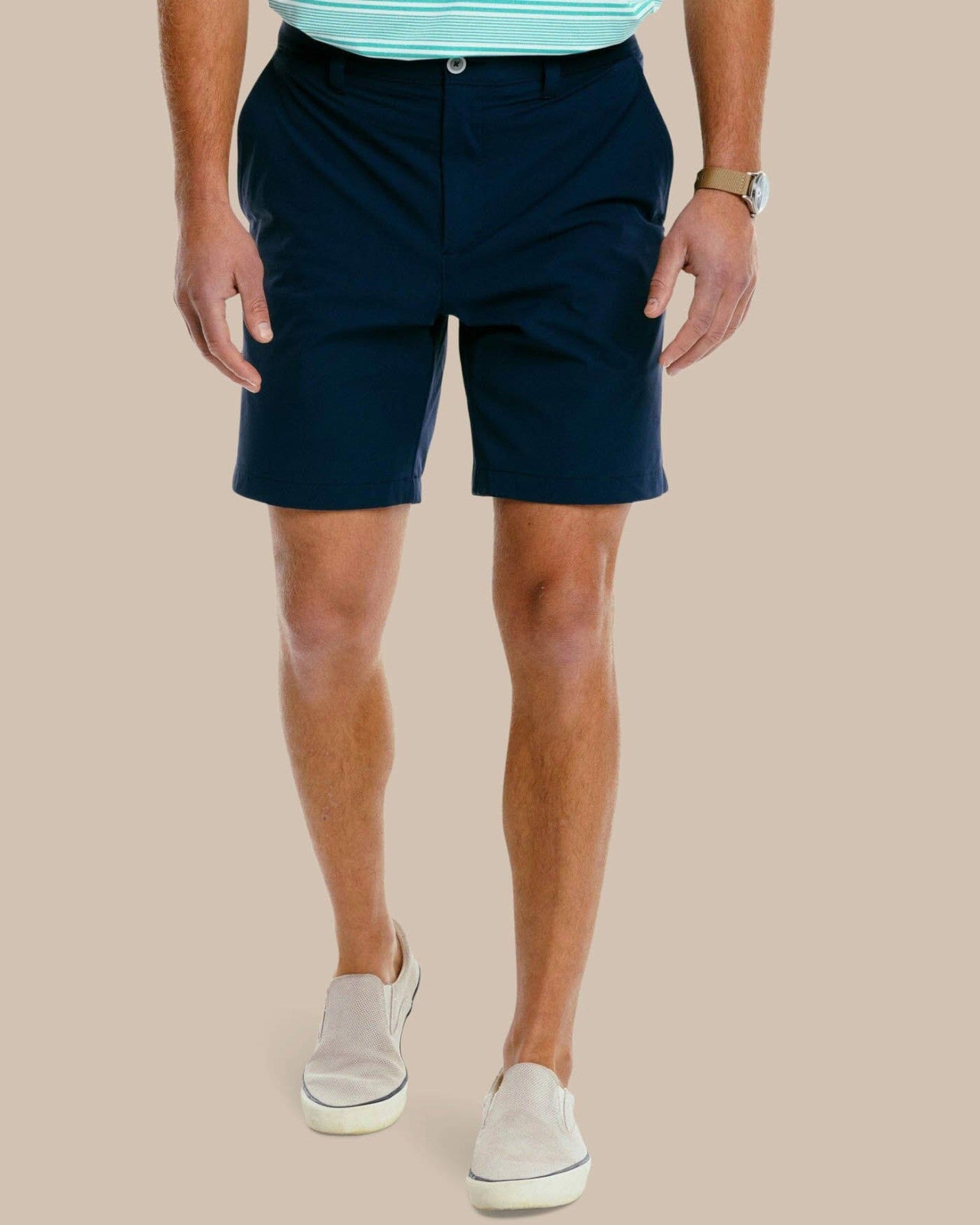 Southern Tide brrr°®-die 8 Inch Performance Golf Short - Navy For Men