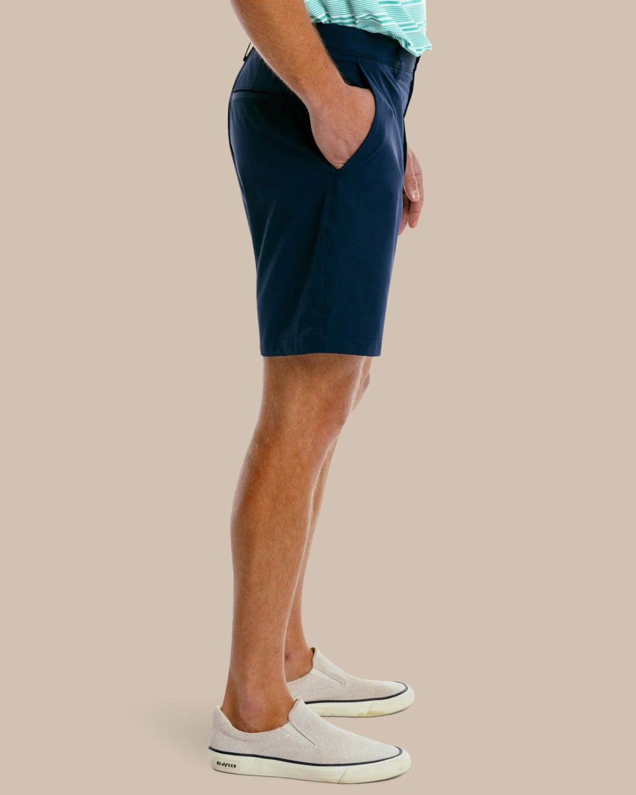 Southern Tide brrr°®-die 8 Inch Performance Golf Short - Navy For Men