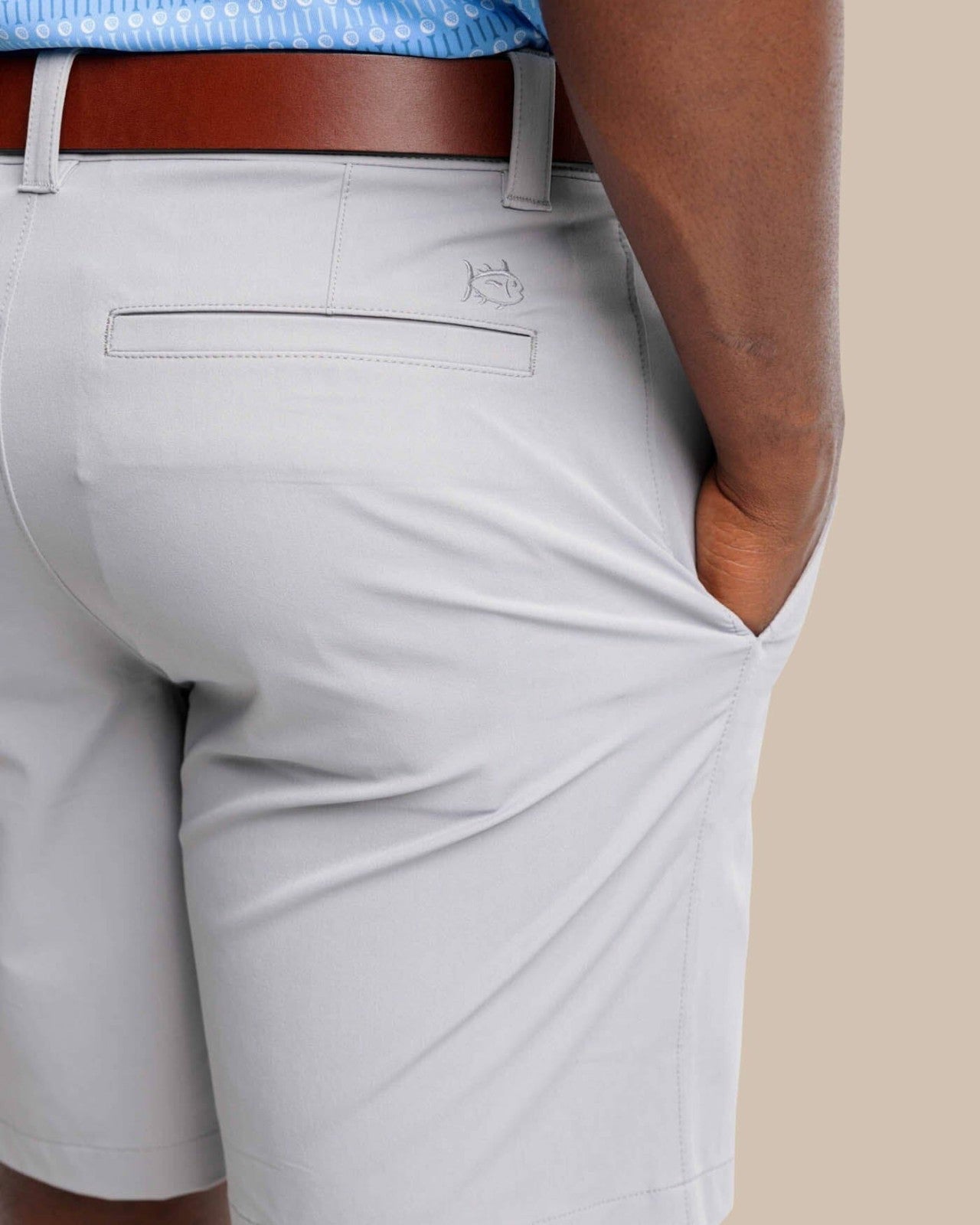 Southern Tide brrr°®-die 8 Inch Performance Golf Short - Steel Grey For Men