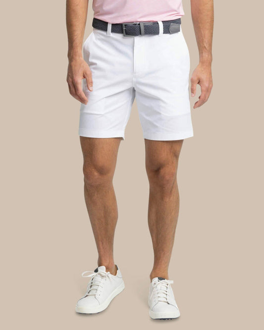 Southern Tide brrr°®-die 8 Inch Performance Golf Short - White For Men