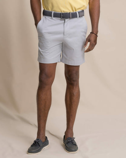 Southern Tide Channel Marker 7" Chino Short - Seagull Grey For Men