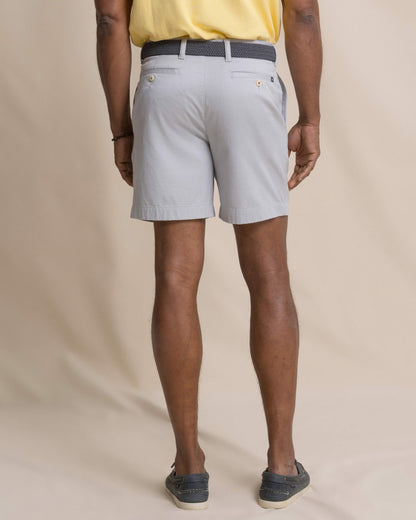 Southern Tide Channel Marker 7" Chino Short - Seagull Grey For Men