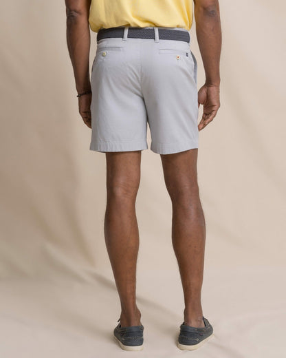 Southern Tide Channel Marker 7" Chino Short - Seagull Grey For Men