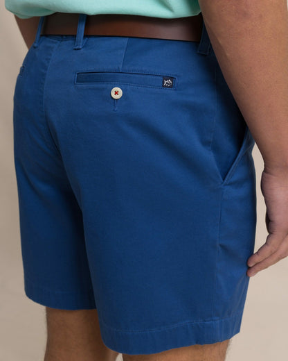Southern Tide Channel Marker 7" Chino Short - Nautical Blue For Men