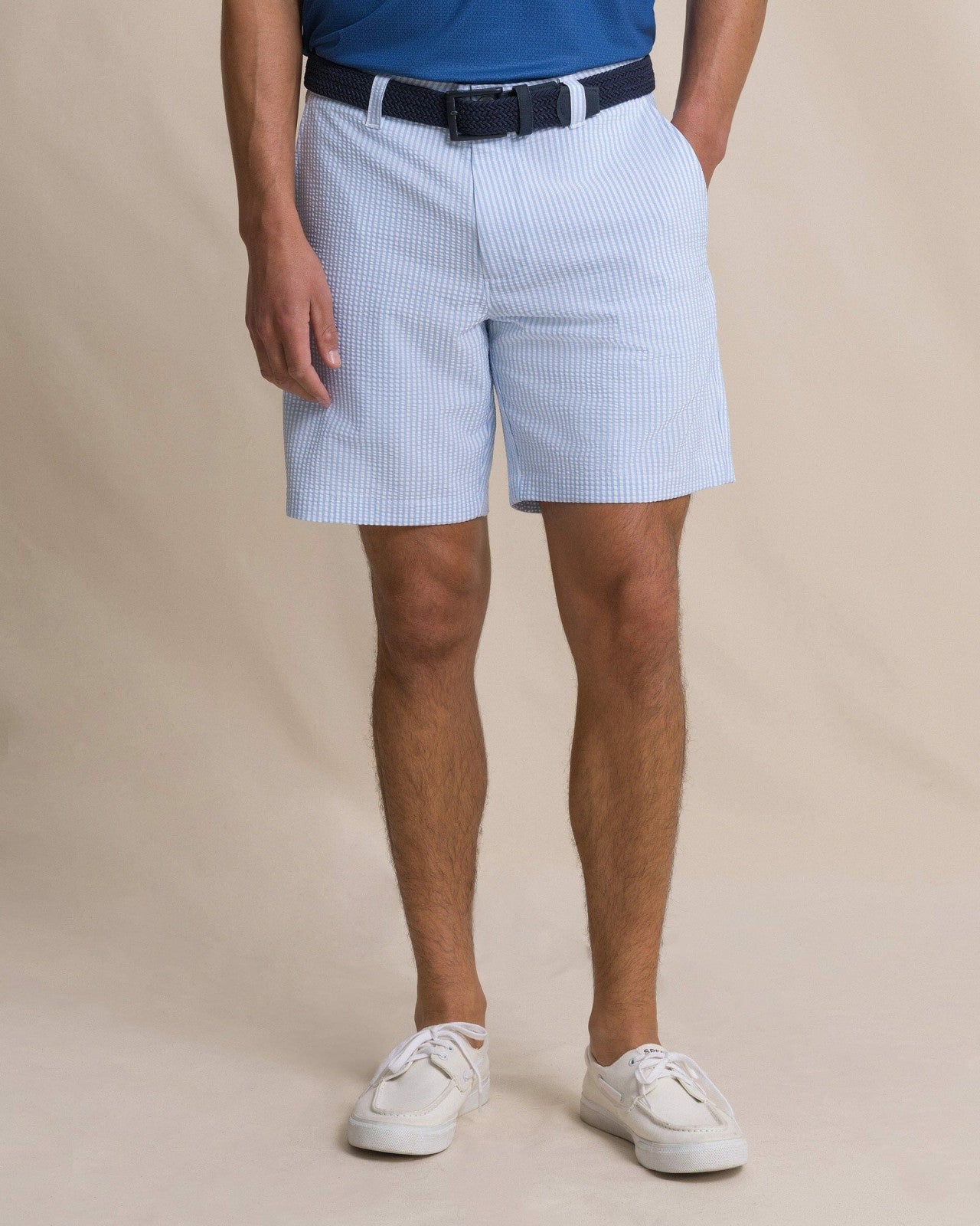 Southern Tide Coral Vista Seersucker 8" Performance Short For Men