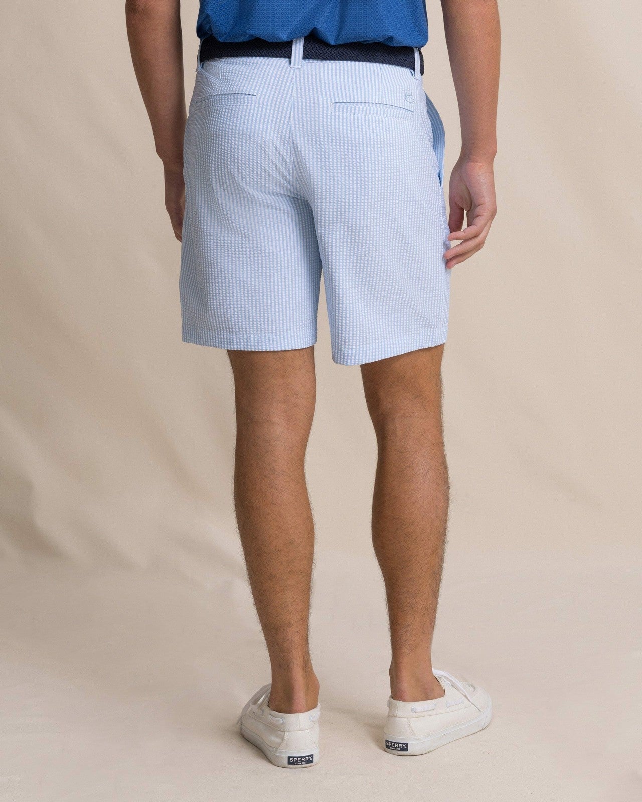Southern Tide Coral Vista Seersucker 8" Performance Short For Men