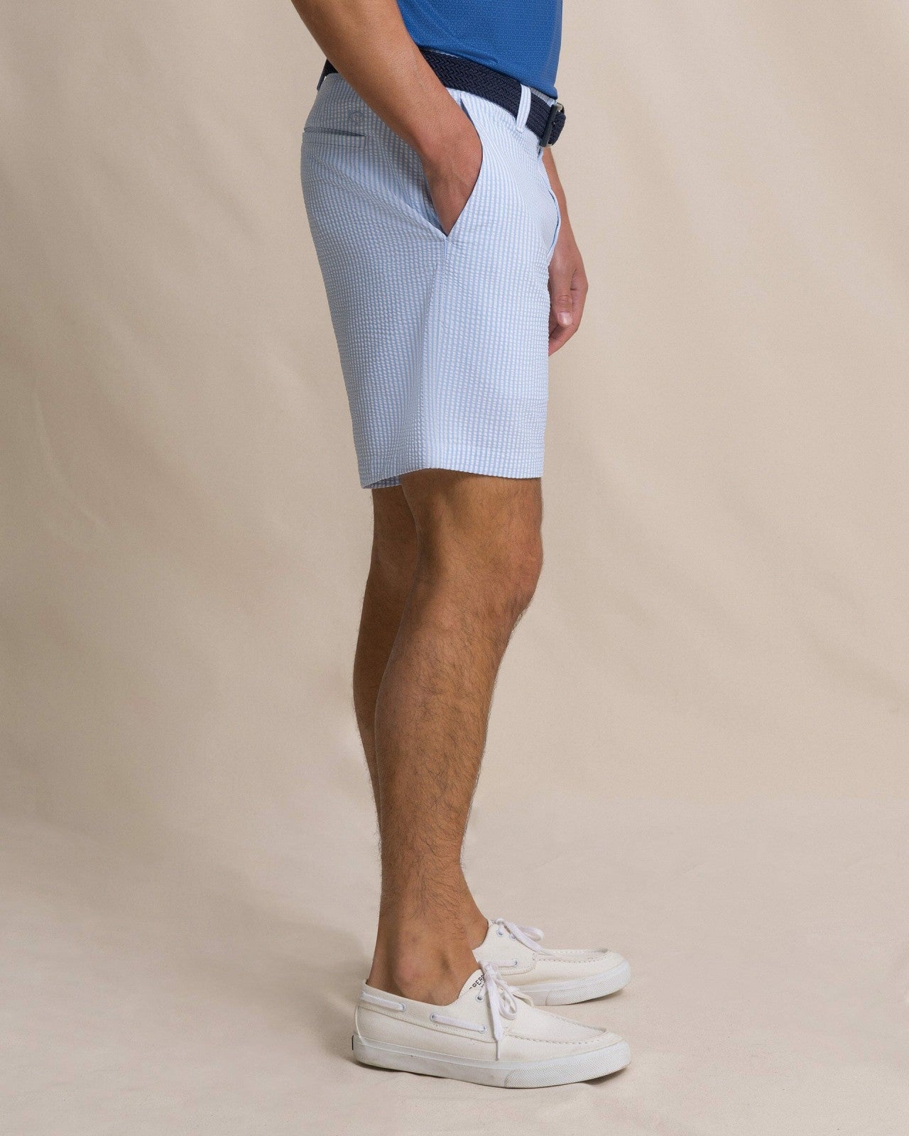 Southern Tide Coral Vista Seersucker 8" Performance Short For Men