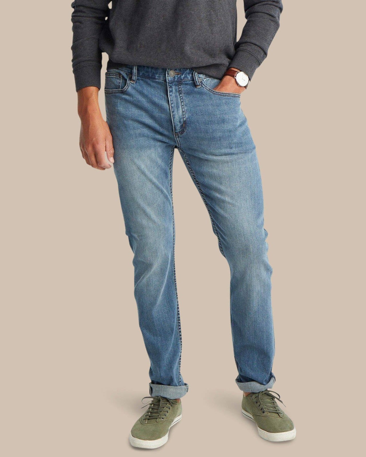 Southern Tide Jeans - Charleston Denim Medium Wash For Men