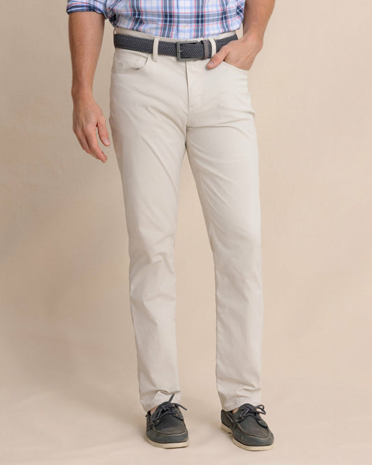 Southern Tide Mens Chino Pants in Performance Fabric - Khaki Stone For Men