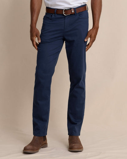 Southern Tide Sullivan Five Pocket Pant - Dress Blue For Men