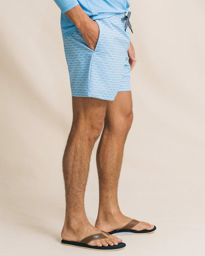 Southern Tide Ocean Echo Maritime Swim Trunk For Men