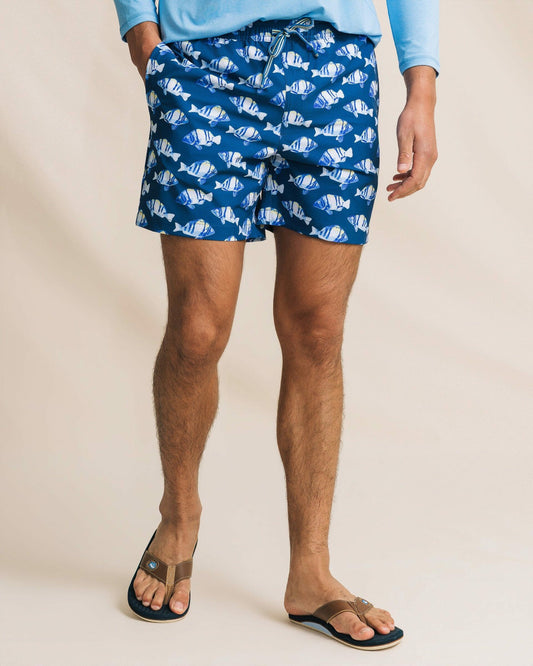 Southern Tide Feeling Fintastic Maritime Swim Trunk For Men