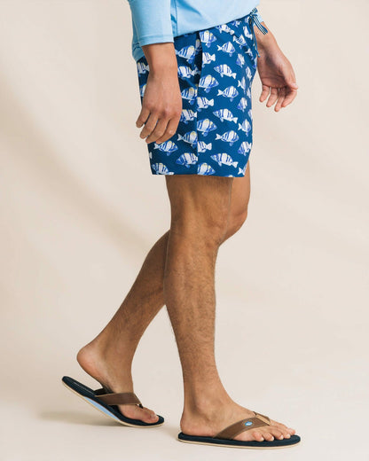 Southern Tide Feeling Fintastic Maritime Swim Trunk For Men