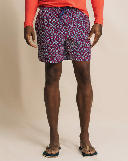 Southern Tide Marine Mirage Maritime Swim Trunk For Men