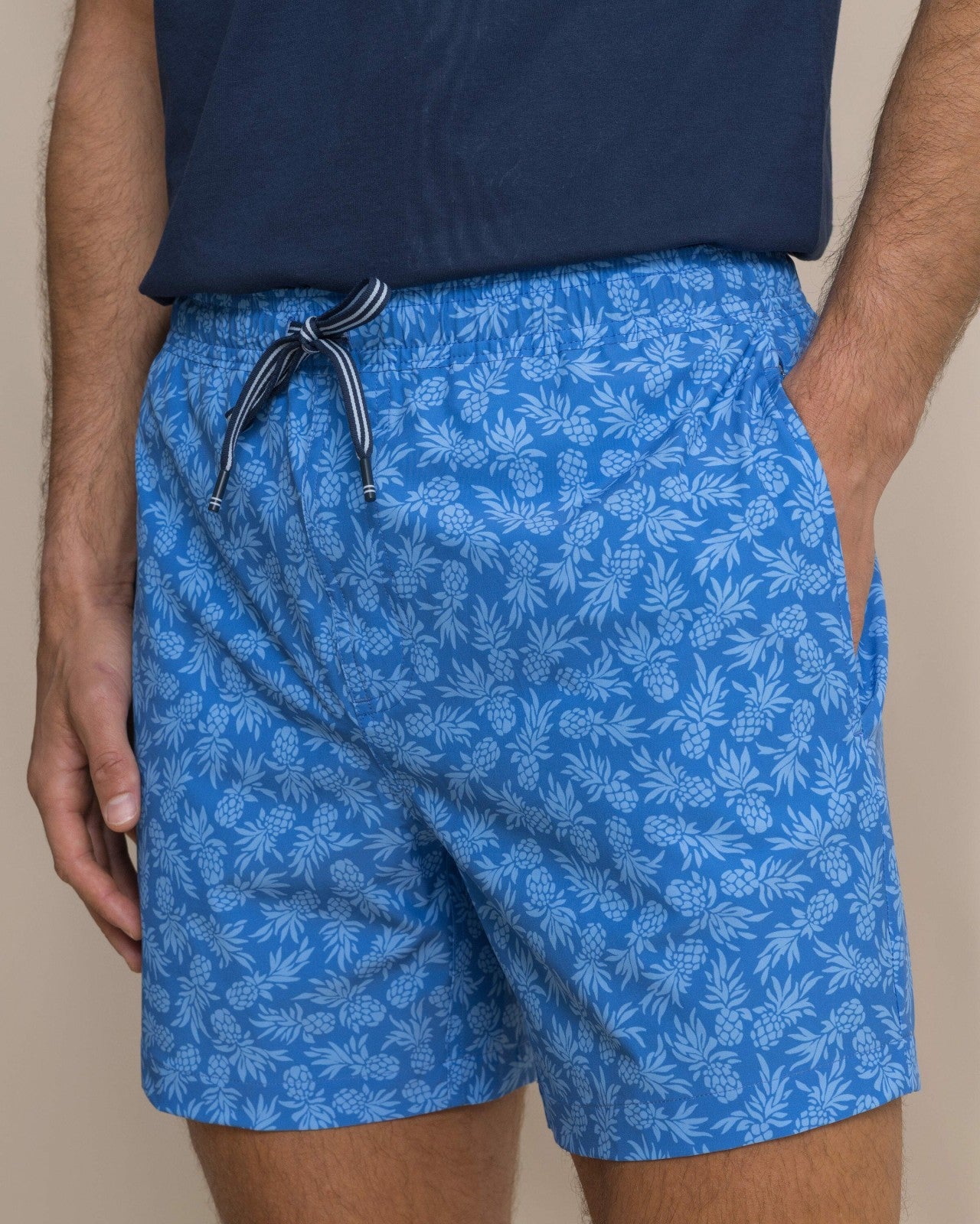 Southern Tide Pineapple Parade Maritime Swim Trunk For Men