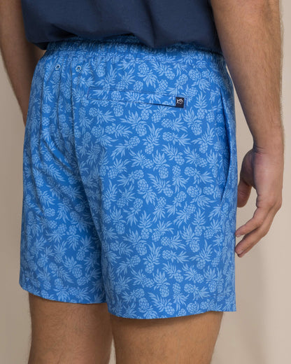 Southern Tide Pineapple Parade Maritime Swim Trunk For Men