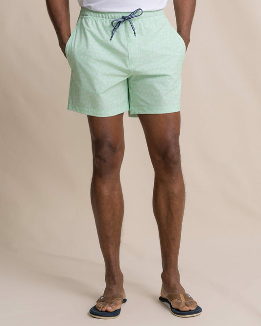Southern Tide Palmy Vibes Maritime Swim Trunk For Men