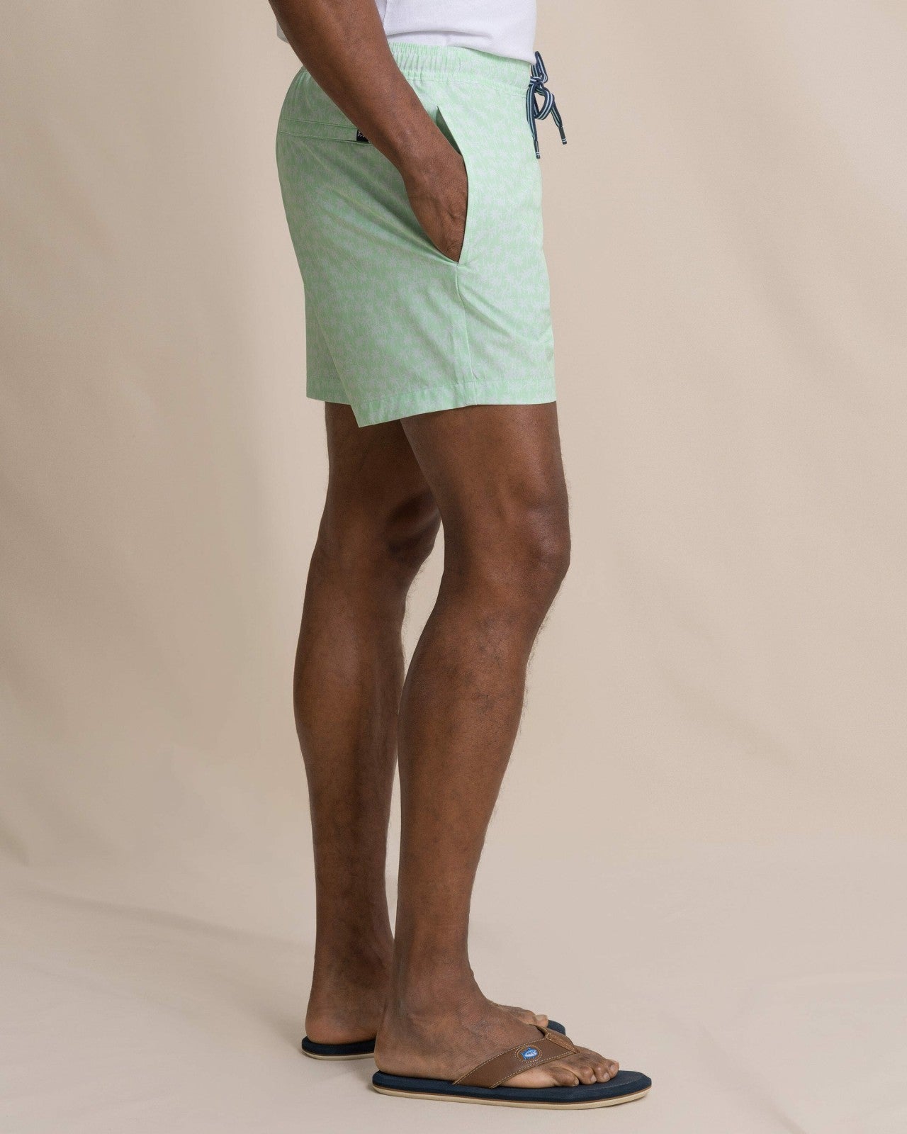 Southern Tide Palmy Vibes Maritime Swim Trunk For Men
