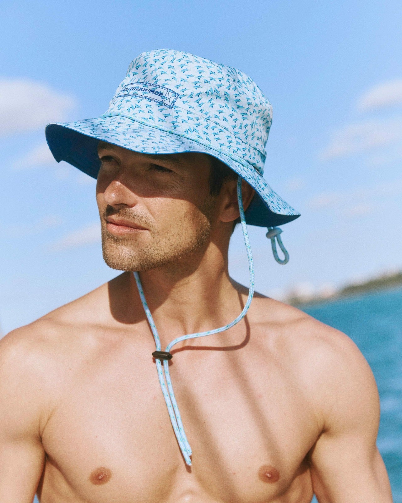 Southern Tide Waterway Fintastic Performance Sun Hat For Men
