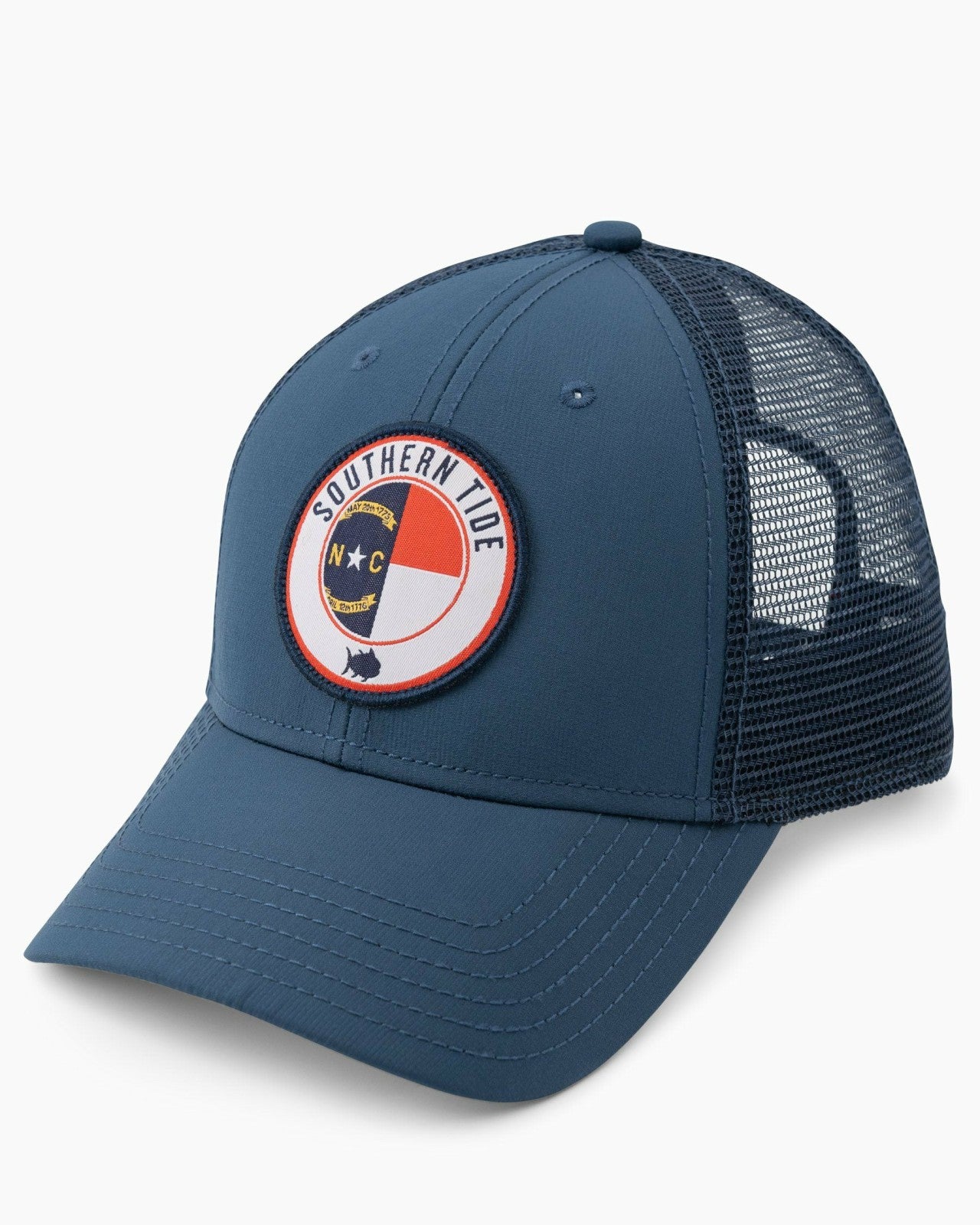 Southern Tide North Carolina Patch Performance Trucker Hat For Men