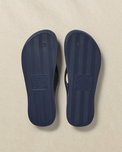 Southern Tide Archies Navy Arch Support Flip Flop For Men|Women|Home