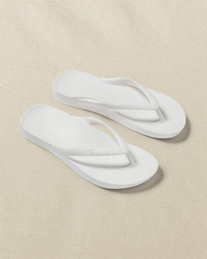 Southern Tide Archies Classic White Arch Support Flip Flop For Men|Women|Home