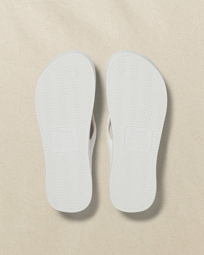 Southern Tide Archies Classic White Arch Support Flip Flop For Men|Women|Home