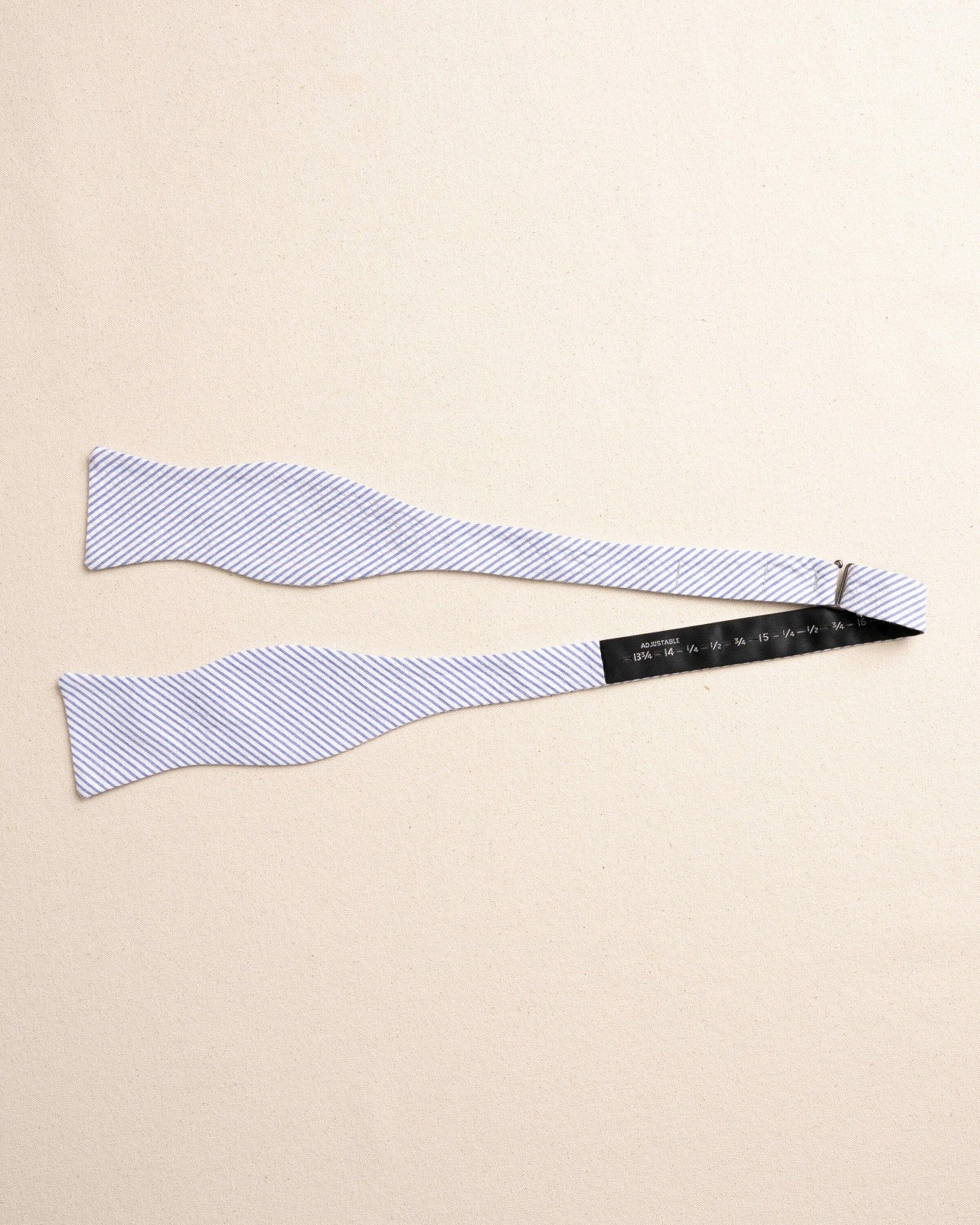 Southern Tide High Cotton Blue and White Seersucker Bow Tie For Men