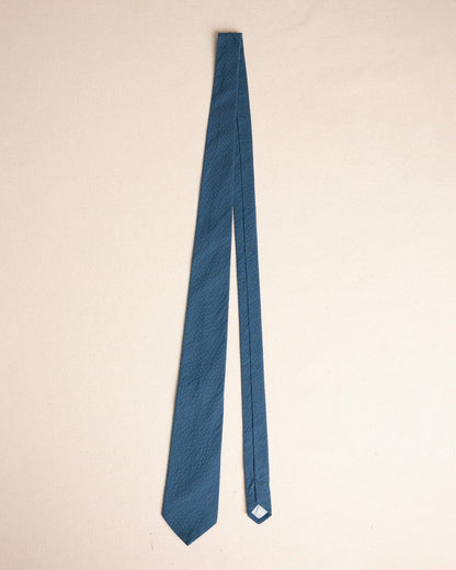 Southern Tide High Cotton Nautical Blue Seersucker Necktie For Men