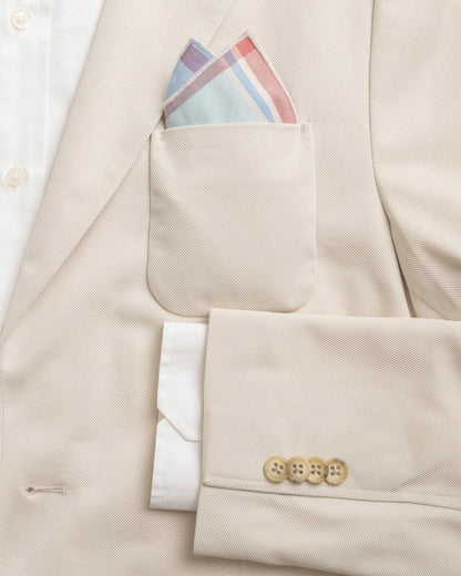 Southern Tide High Cotton Madras Pocket Square For Men