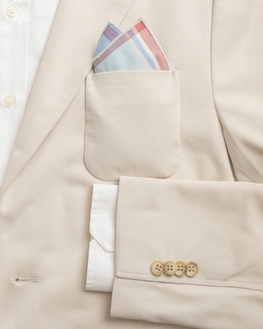 Southern Tide High Cotton Madras Pocket Square For Men