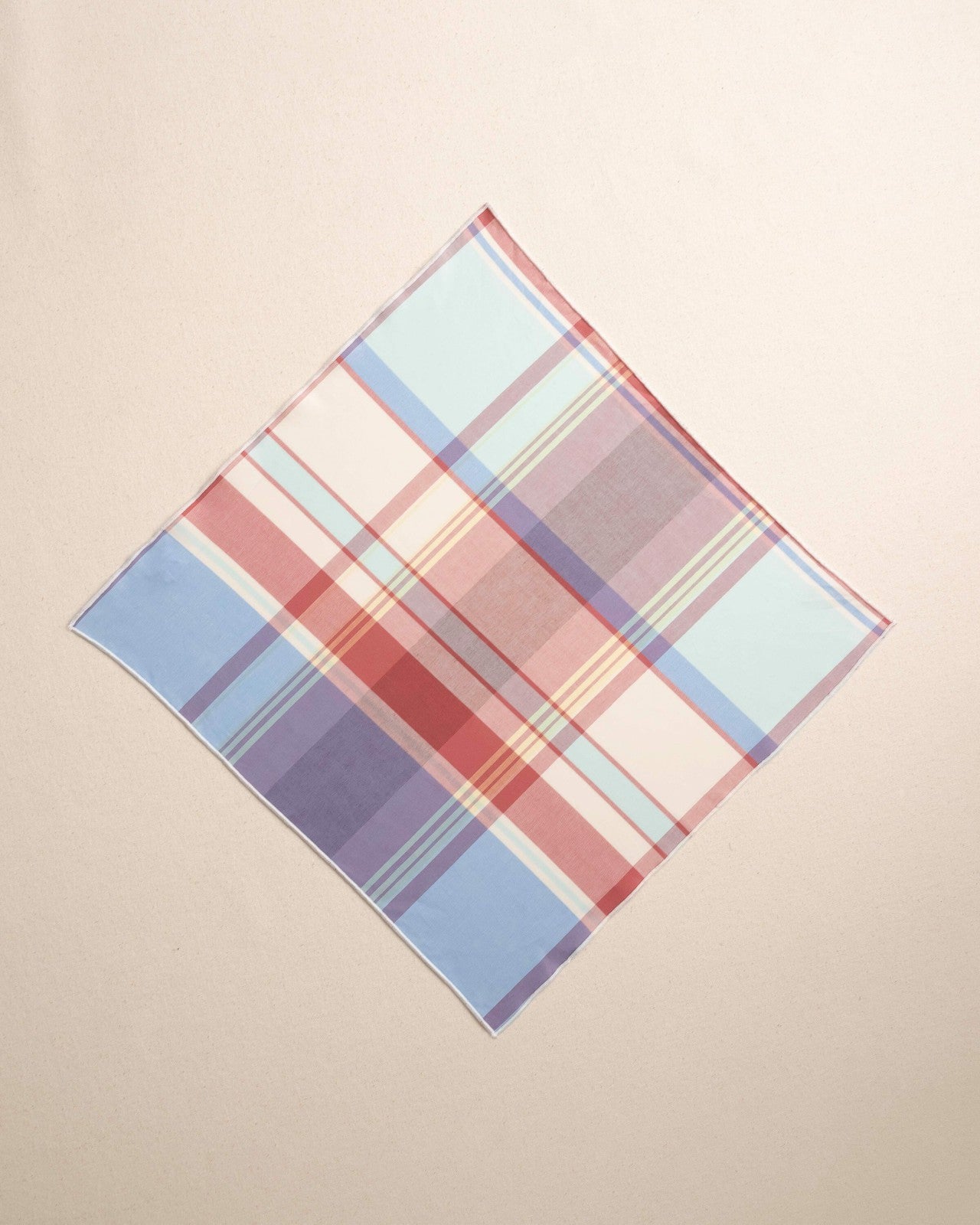 Southern Tide High Cotton Madras Pocket Square For Men