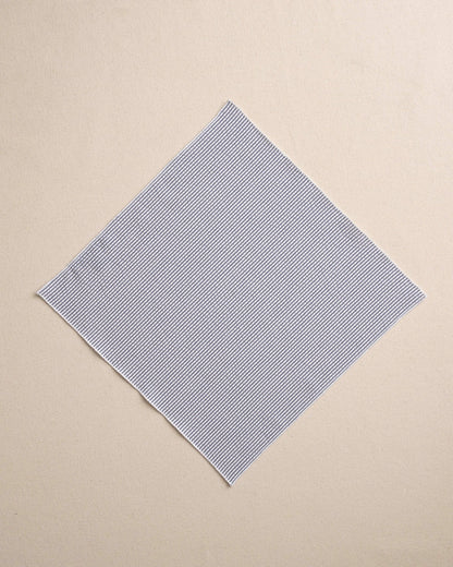 Southern Tide Blue and White Seersucker Pocket Square For Men